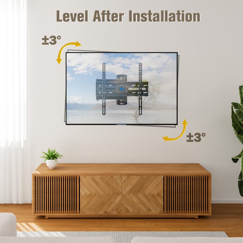 Mounting Dream TV Wall Mount Swivel and Tilt for Most 26-55 Inch TV, TV Mount Perfect Center Design, Full Motion TV Mount Bracket with Articulation, up to VESA 400x400mm, 60 lbs, MD2377 - Image 5